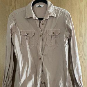 Womens nude utility shirt - size 10